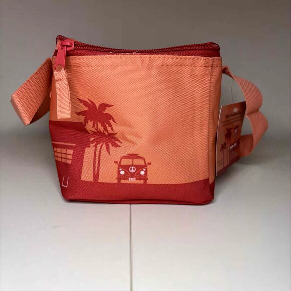 Set of 5 Trader Joe’s Mini Insulated Cooler Tote Bags Summer — Peach Orange NWT! - Picture 8 of 15